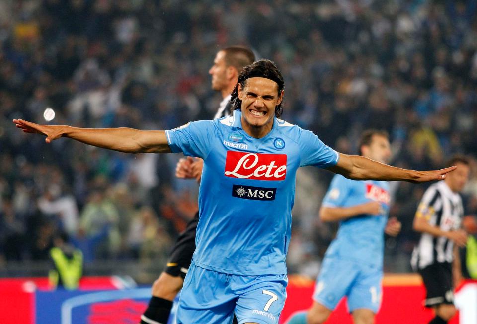 Edinson Cavani and Napoli eventually ended Juventus' run in Italian Cup final