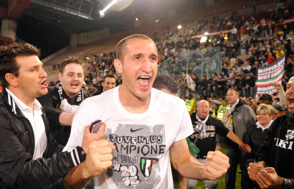 Juventus celebrate 2012 league title, which coincided with 43-game unbeaten run