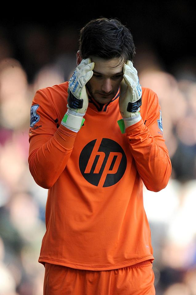  Lloris managed to shake off the clash and play on