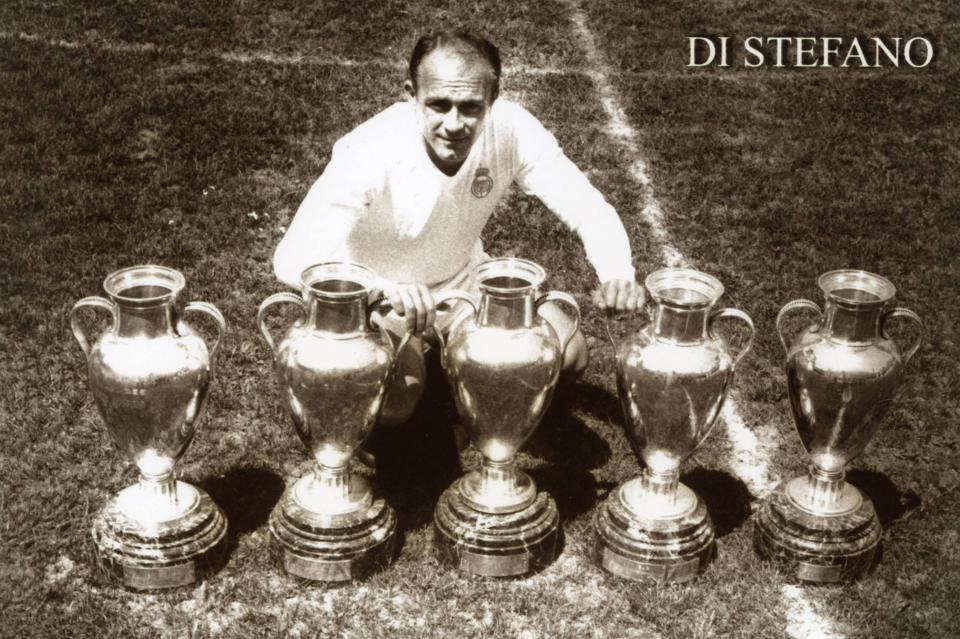 Alfredo Di Stefano scored in a staggering five European Cup finals