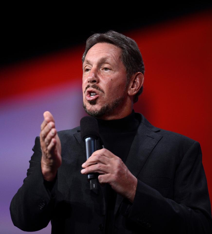  Oracle CEO Larry Ellison is the fifth richest person in the world