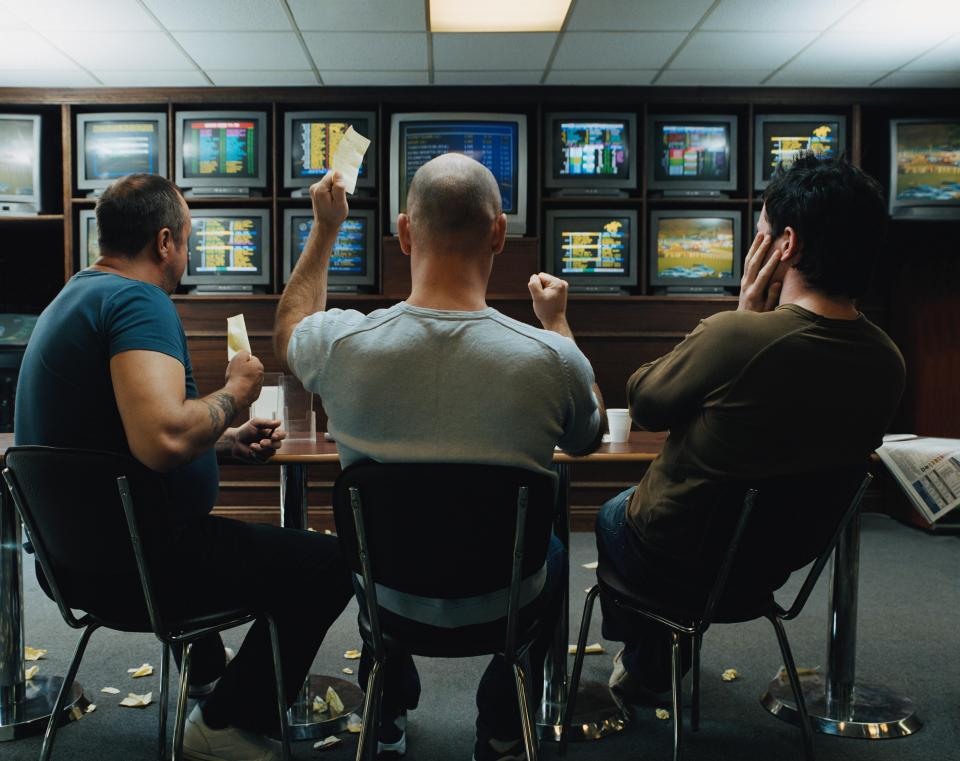 Man in betting shop 