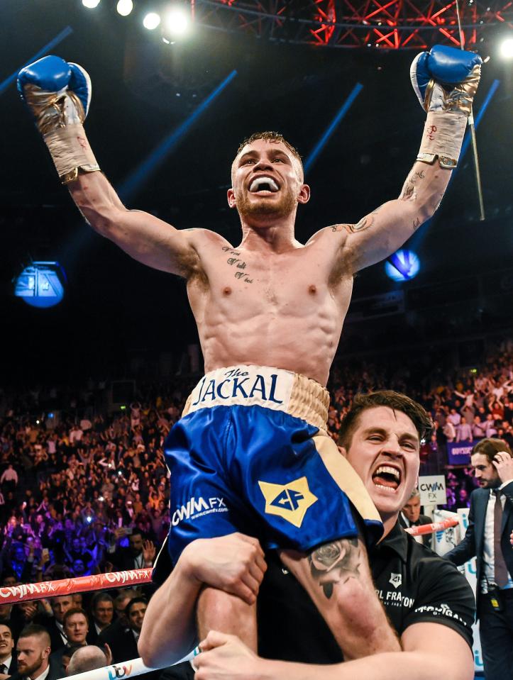  Will 'The Jackal' be held aloft once again on Saturday night after his rematch against Leo Santa Cruz? Northern Ireland will hope so... and so should the rest of Britain