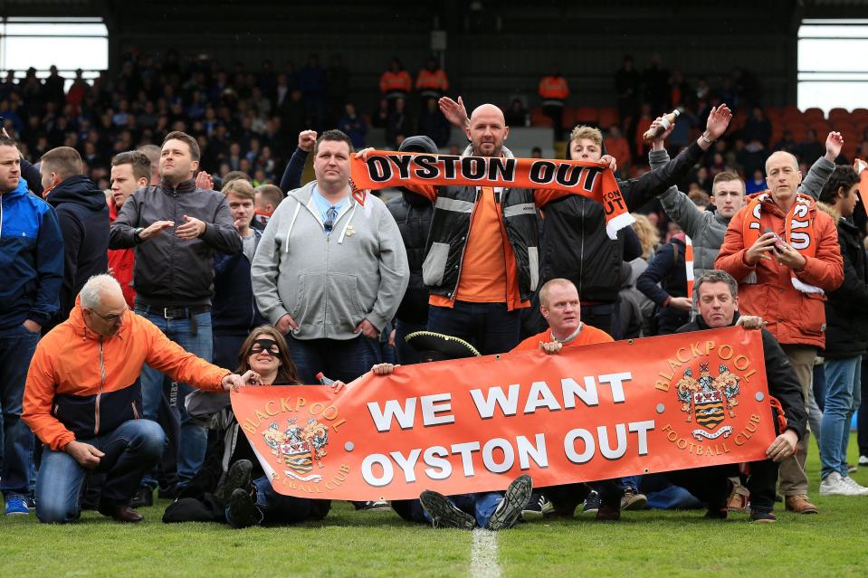 Blackpool have gone from the Premier League to League 2 thanks to the actions of the Oystons