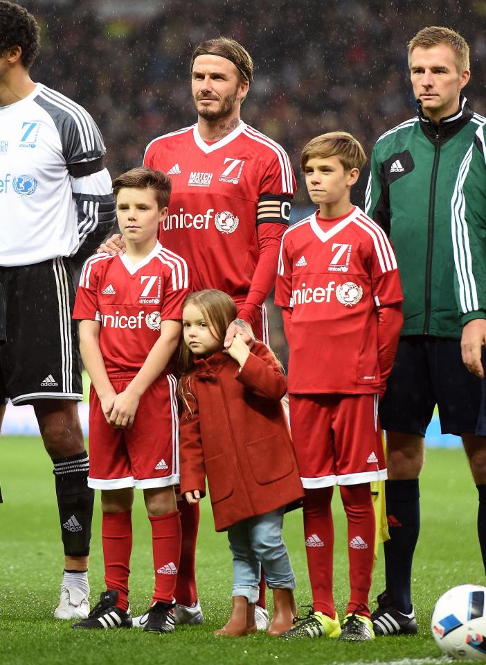 Beckham and kids