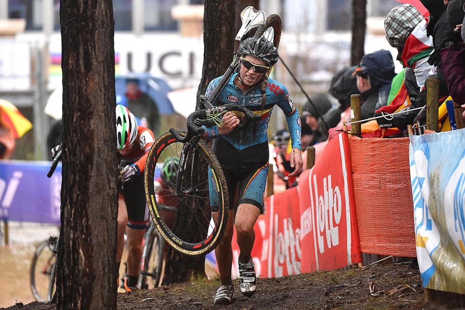  Femke Van den Driessche during the race she was accused of doping at