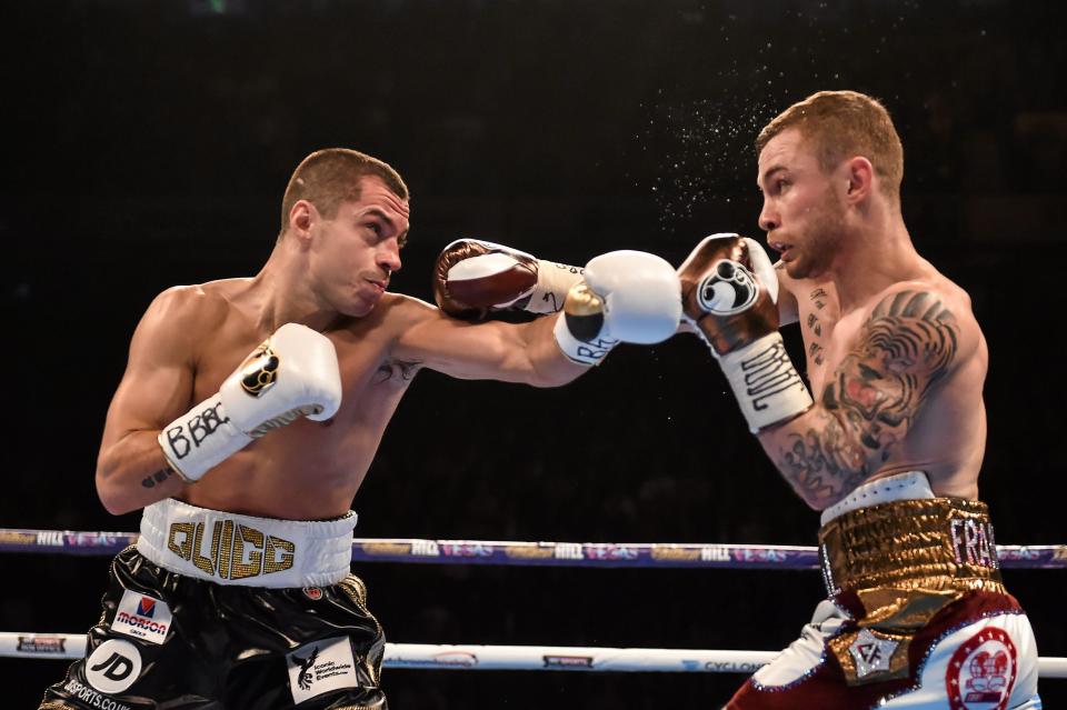  Next up, 'The Jackal' finally got his chance to go into battle with Bury boxer Scott Quigg after month's of wrangling