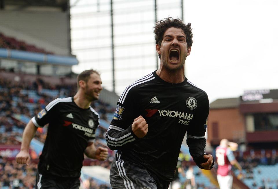 Pato scored his one and only Chelsea goal from the spot against Aston Villa