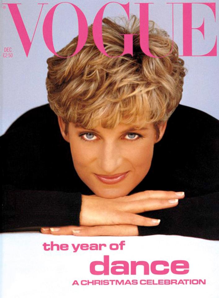  Princess Diana on the 1991 cover of Vogue