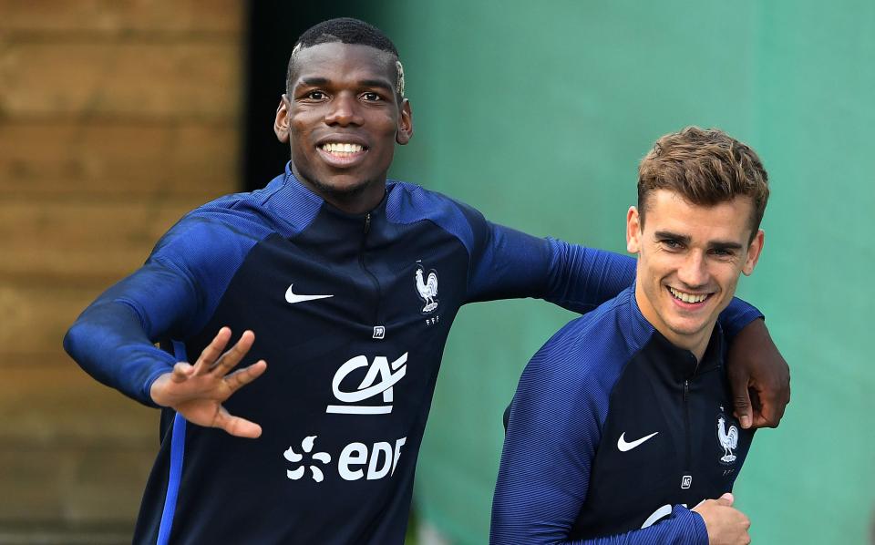 Paul Pogba is talking to Antoine Griezmann daily to get him to join Man Utd