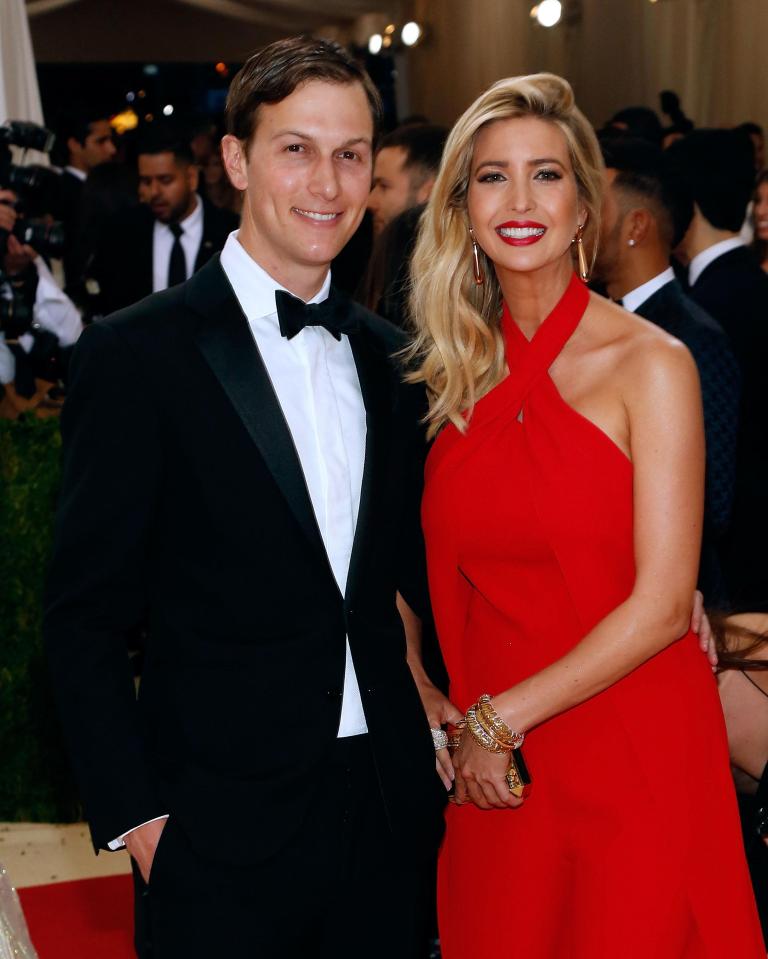  Kushner and his wife Ivanka Trump, pictured at the Met Gala, married in 2009