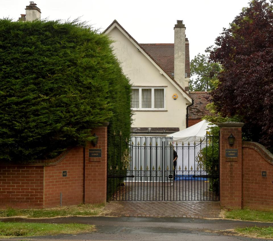 Ms Bailey's body was found in her sprawling £1.5m property in Hertfordshire