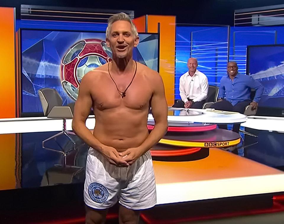  Match of the Day's Gary Lineker has been nominated for best presenter after appearing in his pants following Leicester City's title win