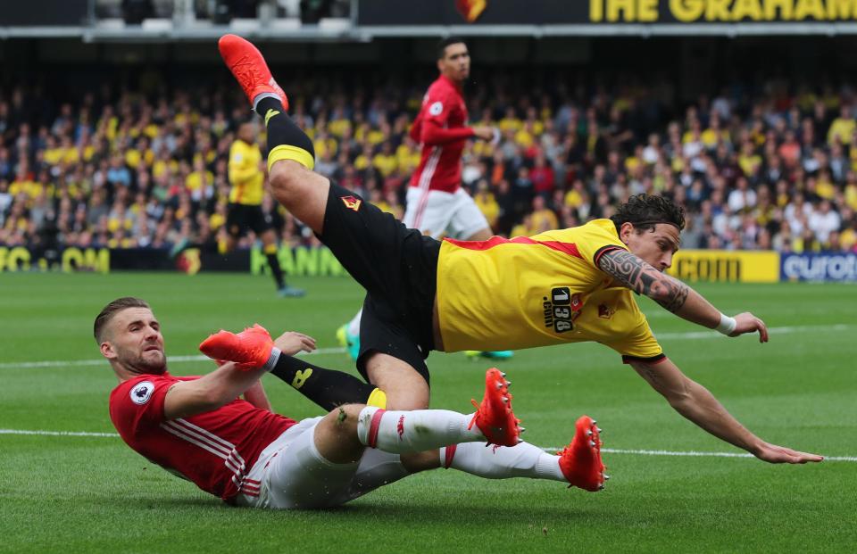 Shaw was blasted by Mourinho after his display against Watford