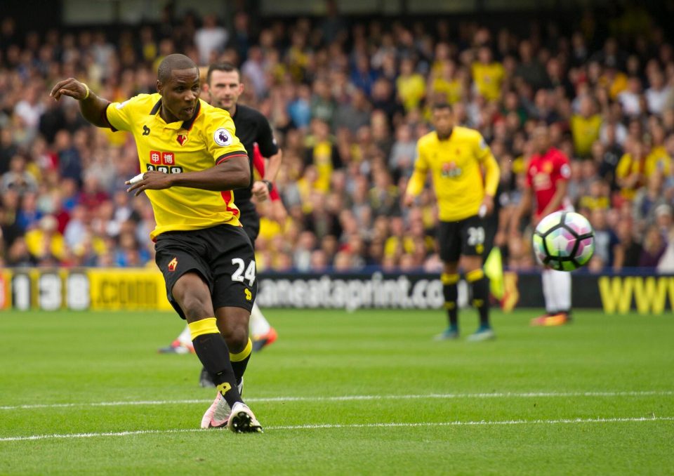 Ighalo has scored just one goal this season for Watford in the Premier League