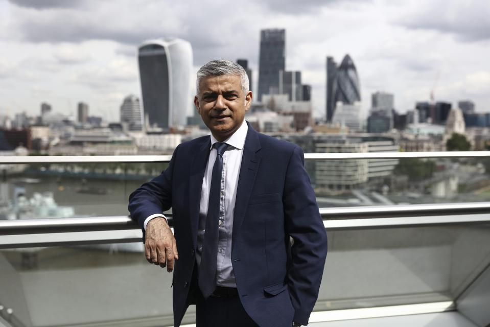  Sadiq Khan (pictured) has announced the buses, which have folding doors that allow passengers to hop on and off, are too expensive to produce