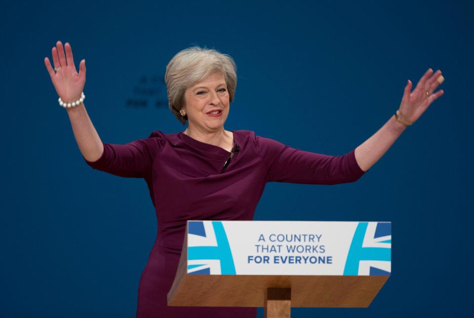  Mrs May promised to take action on immigration in her party conference speech