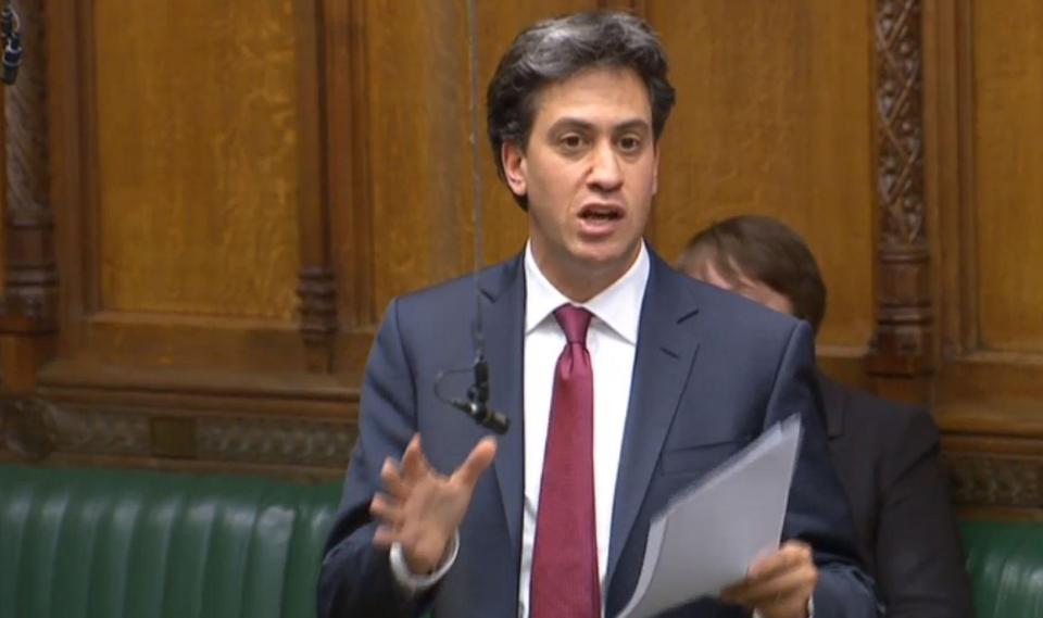  Ed Miliband urged the PM to bring up climate change in her meetings with the President