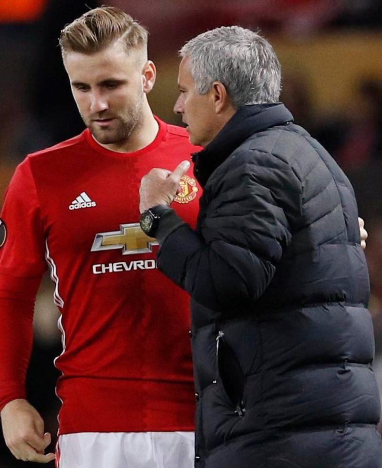 Jose Mourinho looks ready to welcome Luke Shaw back into the fold