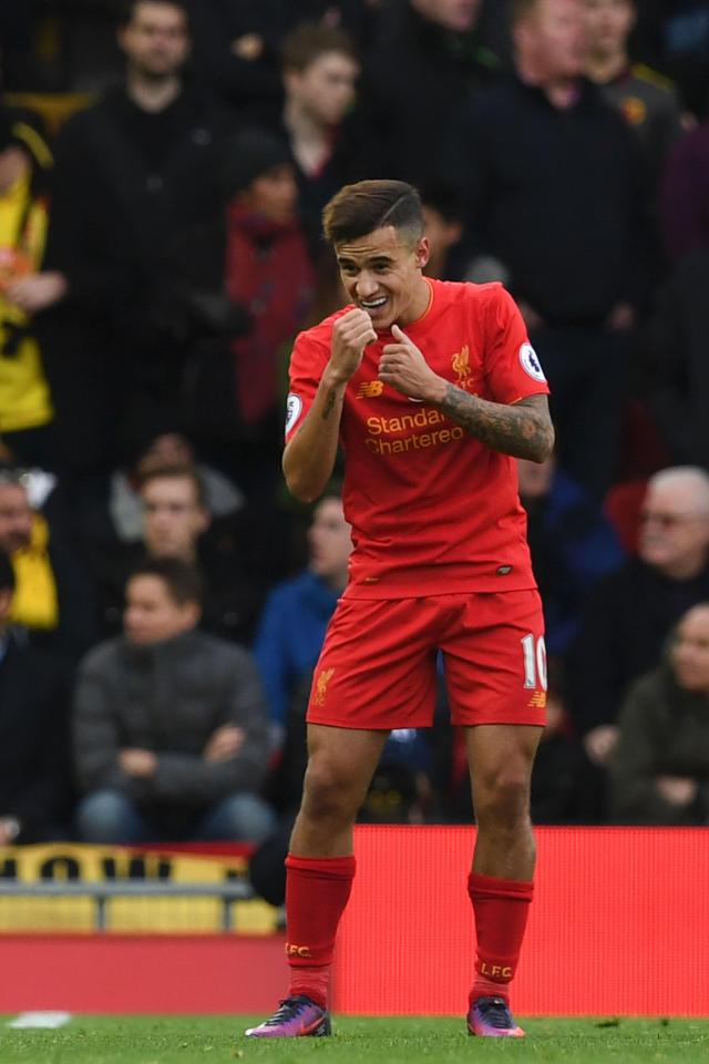 Philippe Coutinho will hope to lead Liverpools Premier League title hopes