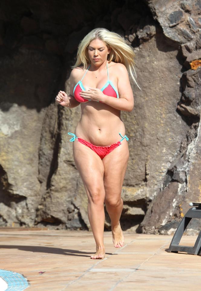  The snap taken of Frankie holidaying in Cyprus last year that she used to showcase her amazing weight loss