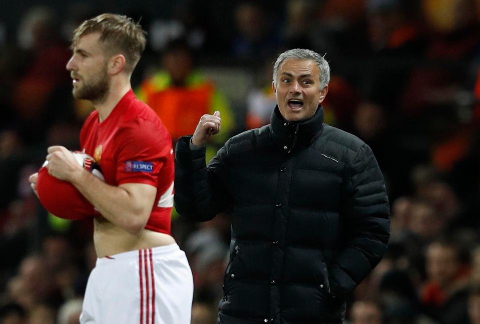 Jose Mourinho says that Luke Shaw is still struggling with fitness problems 