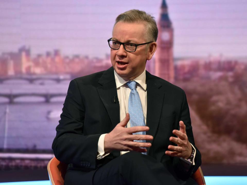  Michael Gove says anything less than withdrawal from the single market would be a 'fake Brexit'