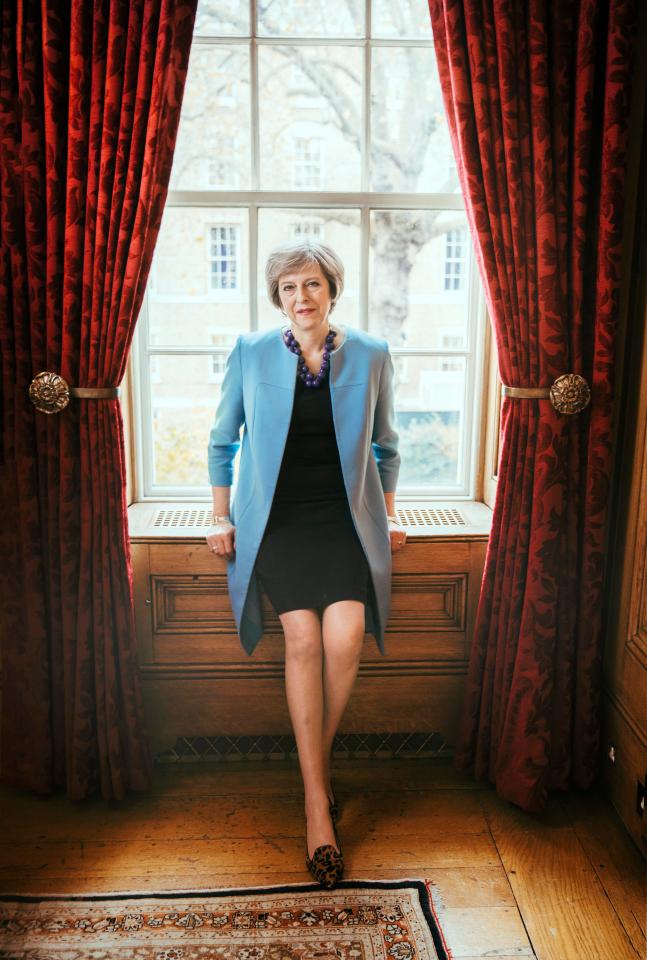  Strike a pose . . . Theresa May will feature on the front cover of US mag Vogue