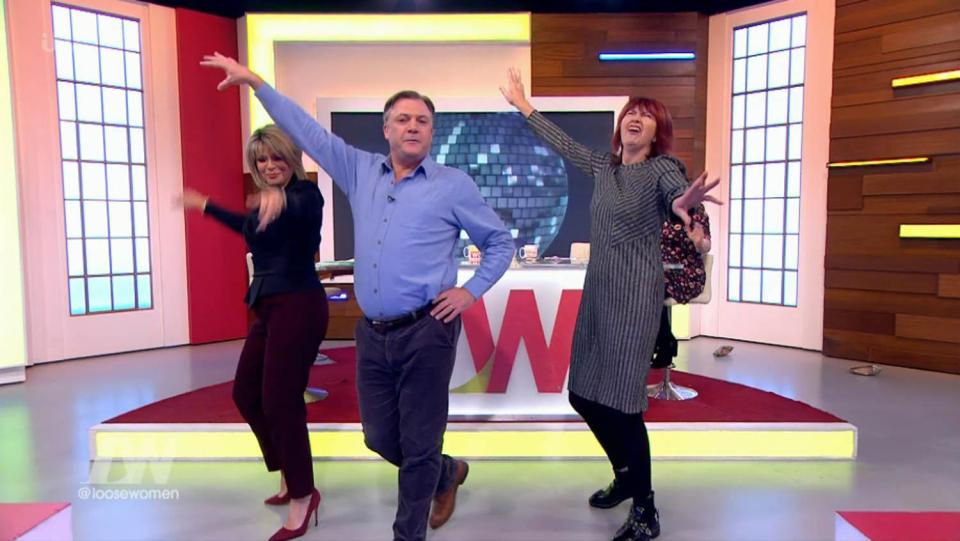  Last time Ed was on the show he danced with Janet Street-Porter