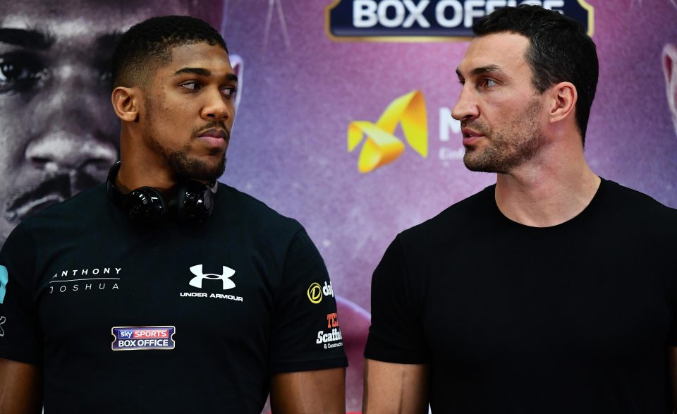  Anthony Joshua said the abuse online will not distract him from his fight against Wladimir Klitschko