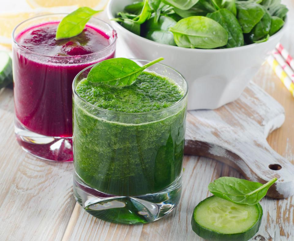  Juice diets involve users drinking blended fruit and vegetables and are seen as 'detoxes'