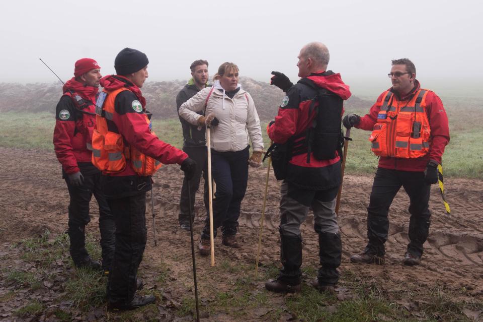  Nicola joined other volunteers on a search last month