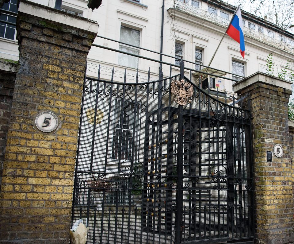  The Tweet was sent out by the Russian Embassy in London