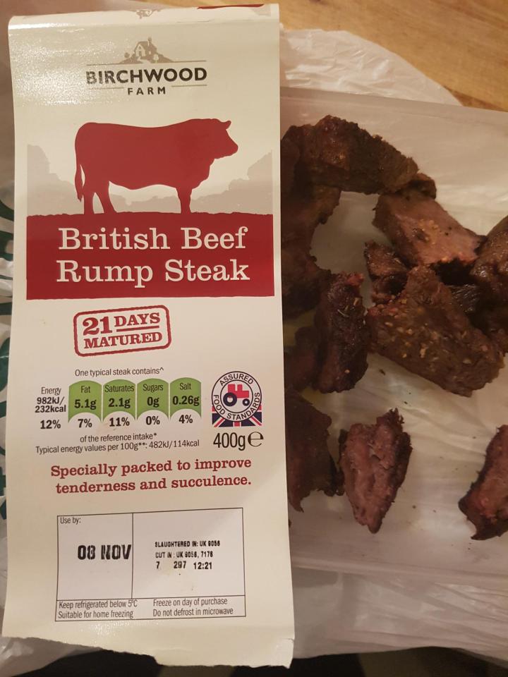  The odd taste from the steaks ruined the couple's romantic night in