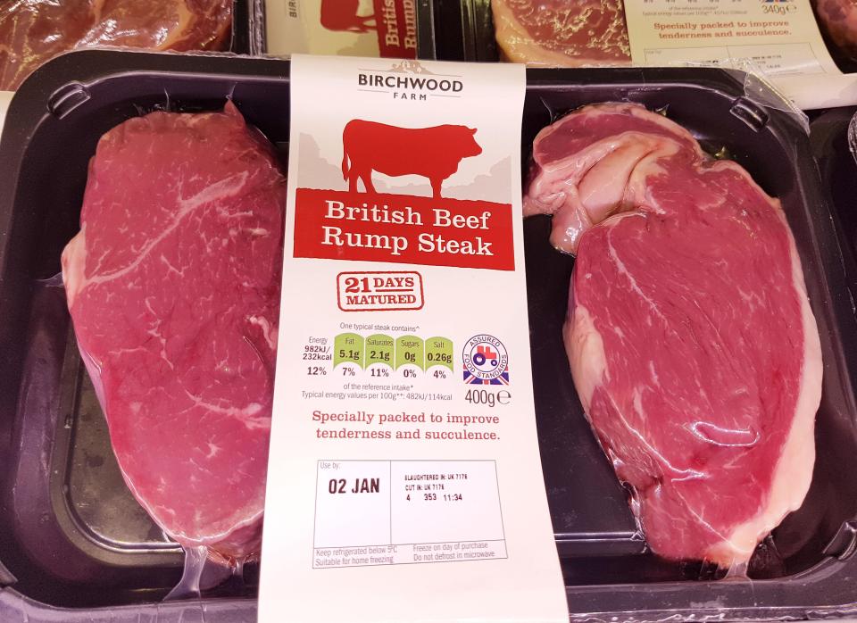  Jon bought similar Birchwood Farm steaks from the supermarket