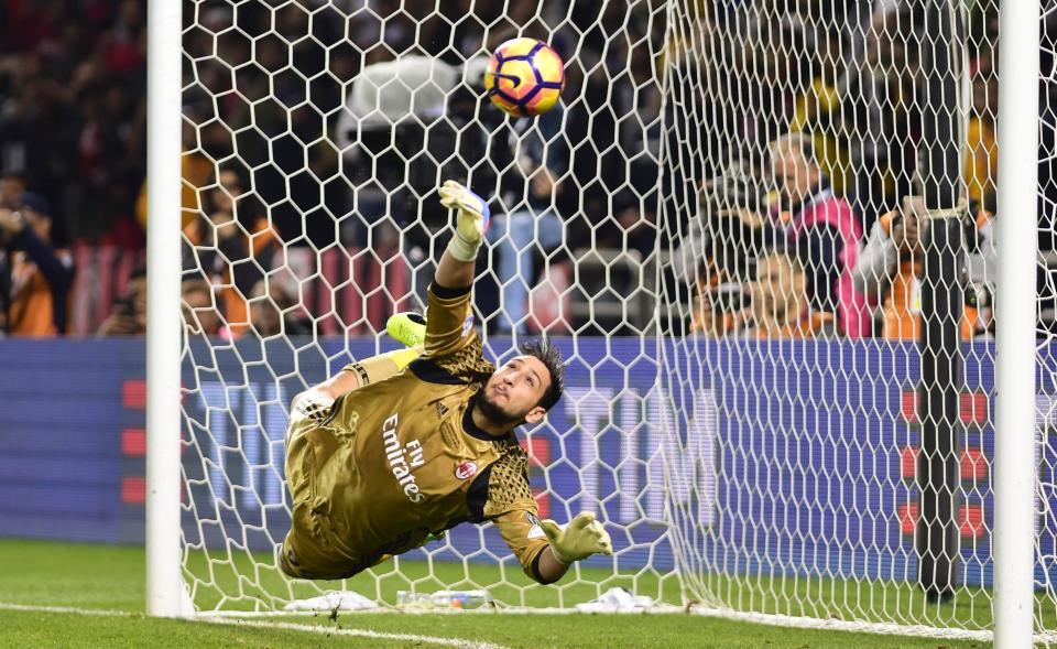 Gianluigi Donnarumma was AC Milan's penalty hero during the recent Italian Super Cup clash