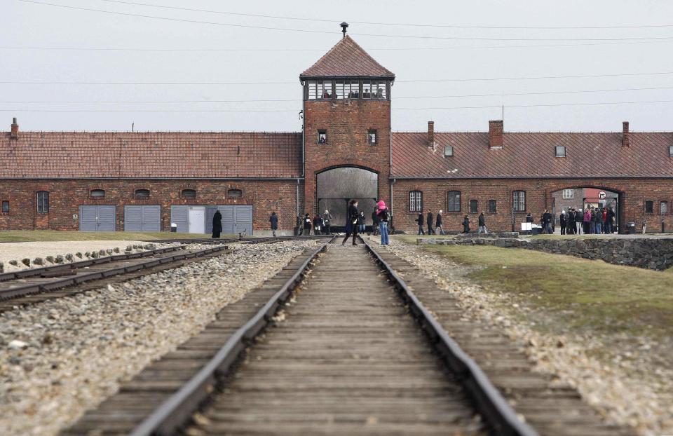  These train tracks at Birkenau leading up to Auschwitz 2