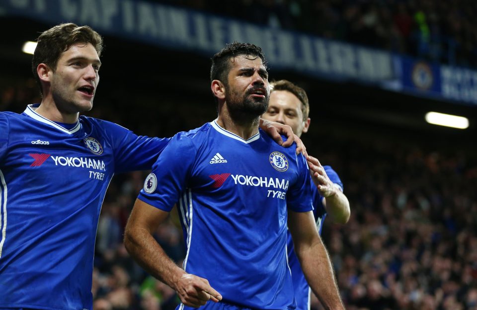 Diego Costa has fired Chelsea to the summit of the Premier League