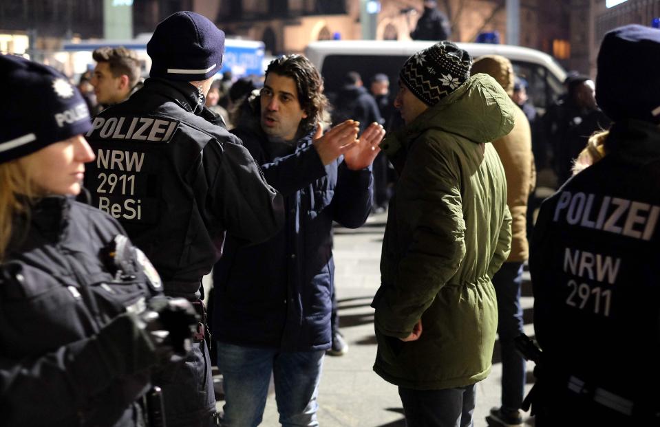  More than a thousands police were on the streets of the German city on New Year's Eve in a bid to prevent a repeat of the trouble