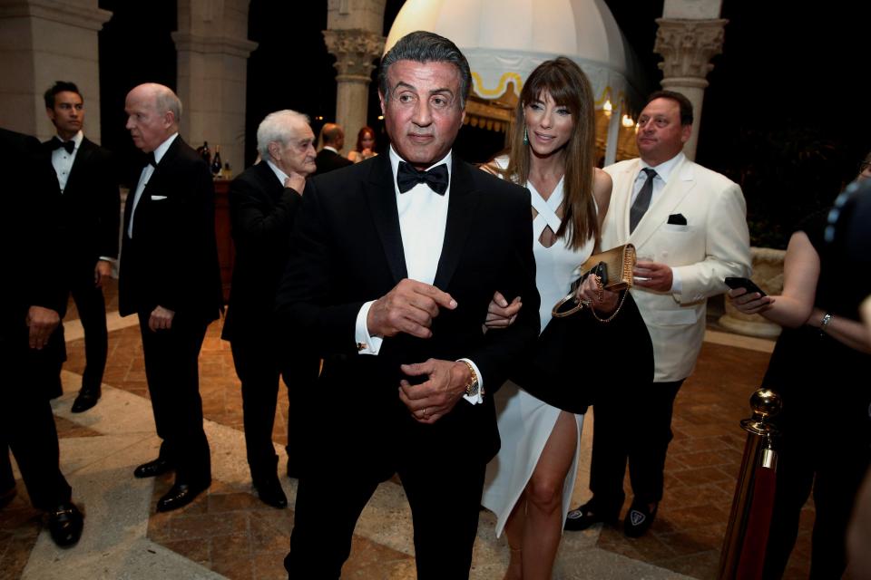  One of the attendees was actor Sylvester Stallone and his wife Jennifer Flavin