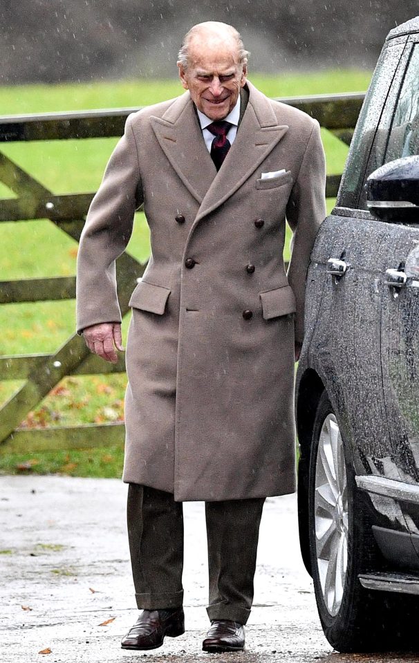 Prince Philip was also struck down by a cold but was able to attend a New Year's Service, without the Queen