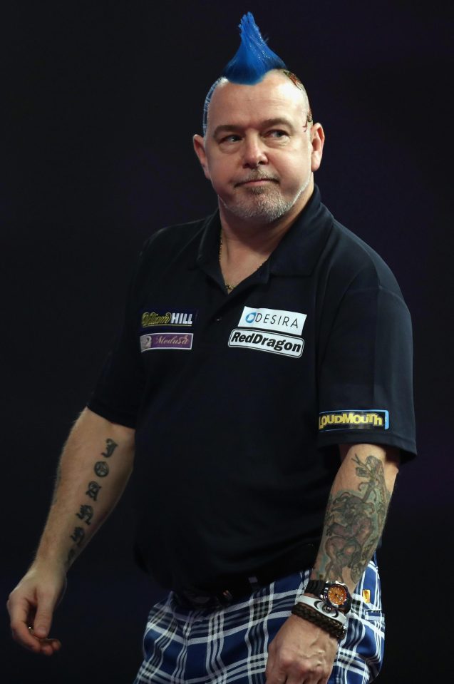 A disappointed Peter Wright had a bad start to 2017 as he crashed out in the semi final