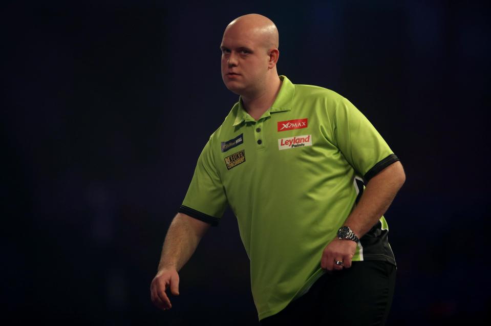  Van Gerwen dominated Dutch rival Raymond van Barneveld