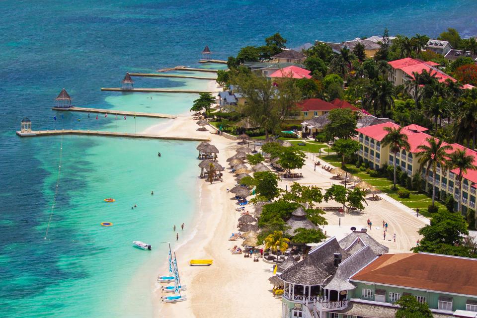  The couple had a beautiful Caribbean resort, like this one in Jamaica, in mind