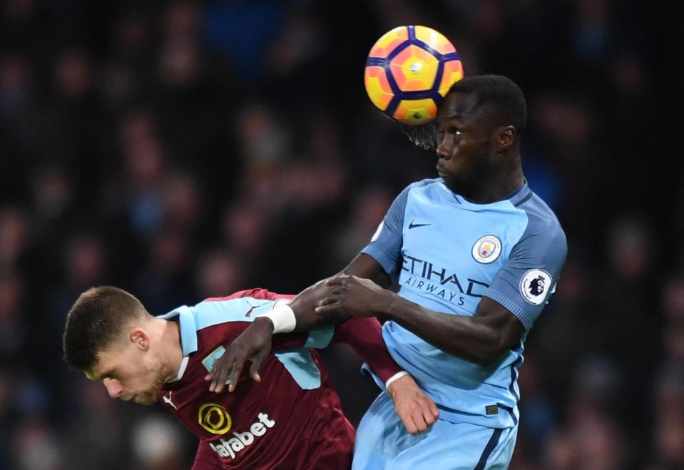  Sagna in action against Burnley