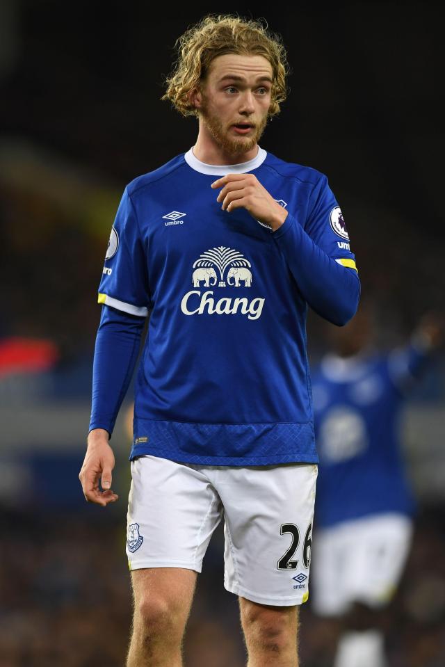  Tom Davies was handed only his second Everton start