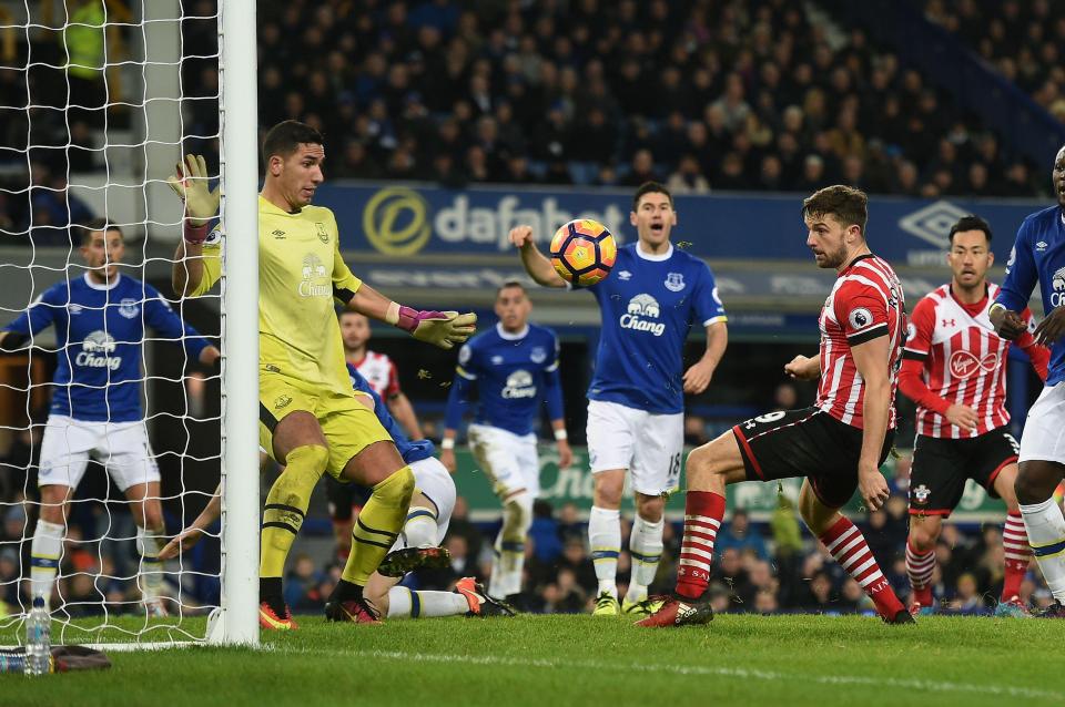  Jay Rodriguez's first half goal was disallowed