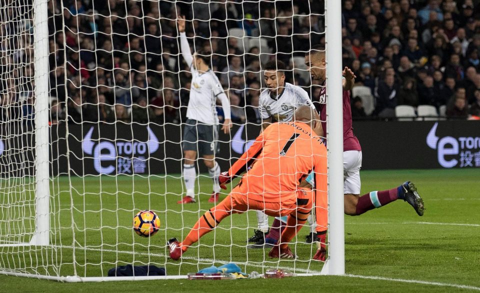  Jesse Lingard's effort onto the post is a contender for miss of the season