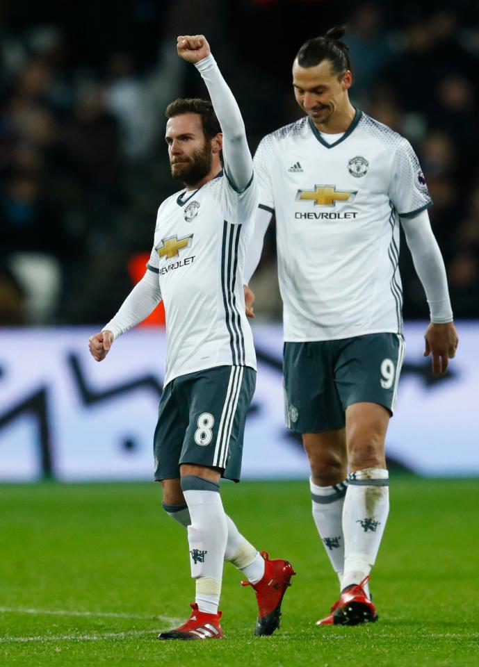  Juan Mata made a huge impact from the bench after giving United the lead