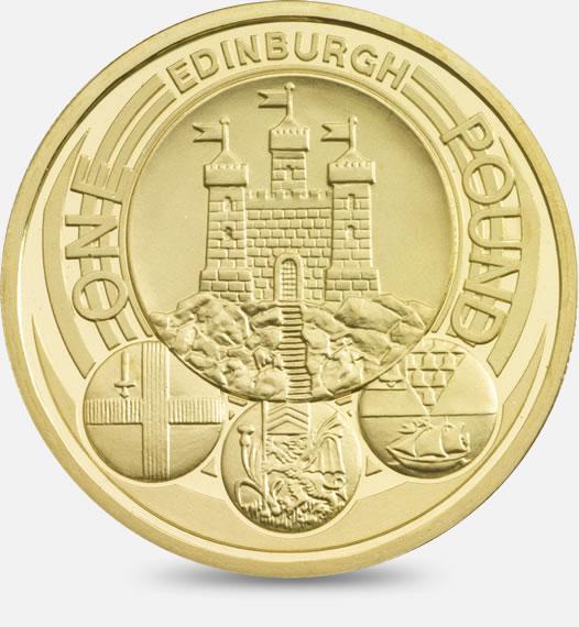  The Edinburgh £1 is the rarest of the four UK capital city coins